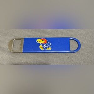 Blue KU Jayhawks bar key bottle opener